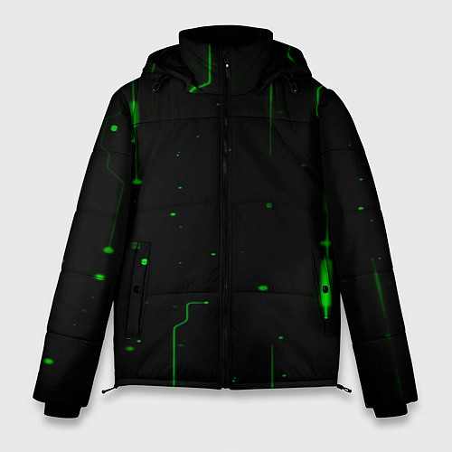 Мужская зимняя куртка Neon Green Light / 3D-Красный – фото 1