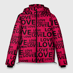 Куртка зимняя мужская LОVE ЛЮБОВЬ, цвет: 3D-красный