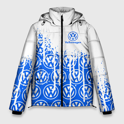 Мужская зимняя куртка Volkswagen vw фольксваген / 3D-Красный – фото 1