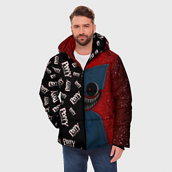 Куртка зимняя мужская Poppy Playtime Half Pattern Half Face, цвет: 3D-светло-серый — фото 2