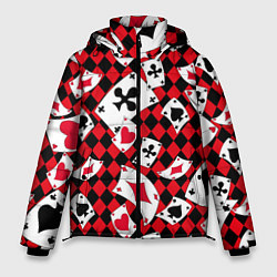 Куртка зимняя мужская Карты масти, цвет: 3D-красный