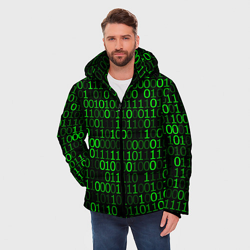 Мужская зимняя куртка Бинарный Код Binary Code / 3D-Черный – фото 3