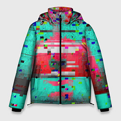 Куртка зимняя мужская Fashion glitch 2088, цвет: 3D-черный