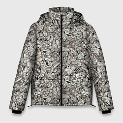 Куртка зимняя мужская Рисованный синематограф, цвет: 3D-светло-серый
