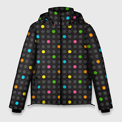 Мужская зимняя куртка Разноцветные точки