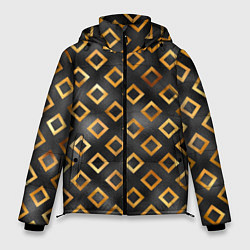 Куртка зимняя мужская Ромбы золотого цвета, цвет: 3D-светло-серый