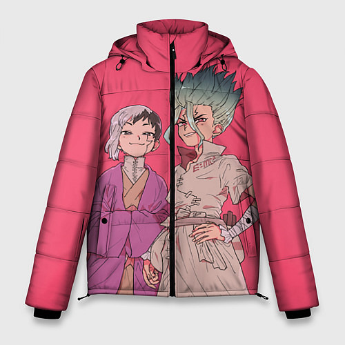 Мужская зимняя куртка Ген и Сэнку / 3D-Красный – фото 1