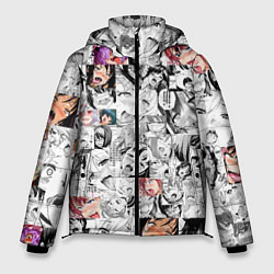 Куртка зимняя мужская Ahegao Girls, цвет: 3D-светло-серый