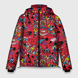 Куртка зимняя мужская Много космоса, цвет: 3D-черный