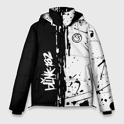 Куртка зимняя мужская Blink 182 БРЫЗГИ, цвет: 3D-красный