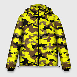 Куртка зимняя мужская Камуфляж Жёлто-Коричневый, цвет: 3D-светло-серый