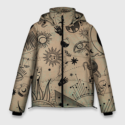 Мужская зимняя куртка Эзотерика / 3D-Светло-серый – фото 1