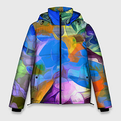 Куртка зимняя мужская Цветочный узор Summer, цвет: 3D-светло-серый