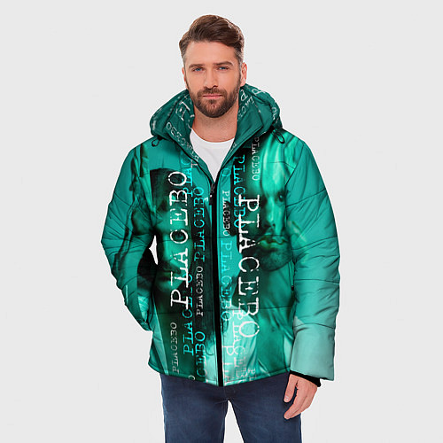 Мужская зимняя куртка Placebo - turquoise / 3D-Черный – фото 3