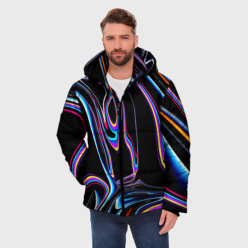 Мужская зимняя куртка Vanguard pattern Neon / 3D-Черный – фото 3