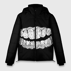 Куртка зимняя мужская Зубы Каонаси, цвет: 3D-светло-серый