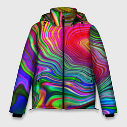 Куртка зимняя мужская Expressive pattern Neon, цвет: 3D-красный