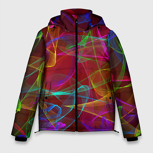 Мужская зимняя куртка Color neon pattern Vanguard / 3D-Красный – фото 1
