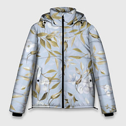 Мужская зимняя куртка Цветы Золотые Листья