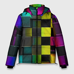 Мужская зимняя куртка Colored Geometric 3D pattern