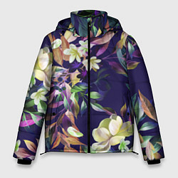 Мужская зимняя куртка Цветы Красочный Букет