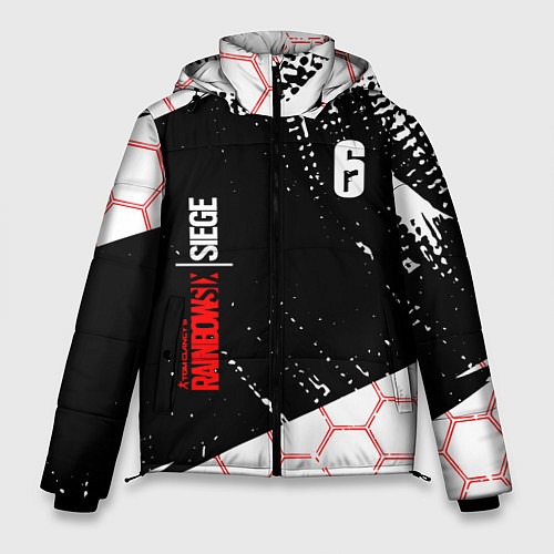 Мужская зимняя куртка RAINBOW SIX SIEGE 6 соты / 3D-Светло-серый – фото 1