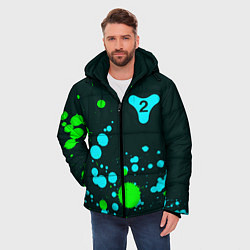 Куртка зимняя мужская ДЕСТИНИ 2 Краска FS, цвет: 3D-черный — фото 2