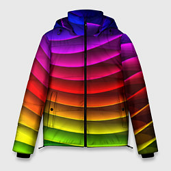 Куртка зимняя мужская Color line neon pattern Abstraction Summer 2023, цвет: 3D-светло-серый