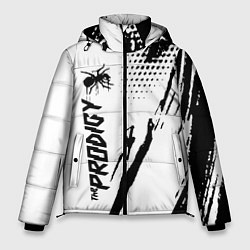 Куртка зимняя мужская The prodigy - логотип, цвет: 3D-черный