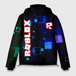 Куртка зимняя мужская ROBLOX неоновые кубики, цвет: 3D-светло-серый