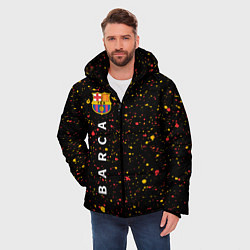 Куртка зимняя мужская БАРСА Краска По вертикали, цвет: 3D-черный — фото 2