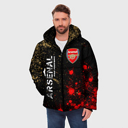 Куртка зимняя мужская АРСЕНАЛ Arsenal Pro Football Краска, цвет: 3D-черный — фото 2