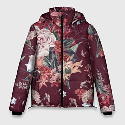 Куртка зимняя мужская Цветы Прекрасный Букет, цвет: 3D-светло-серый