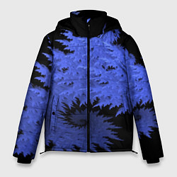 Мужская зимняя куртка Абстрактный морозный узор Abstract frost pattern