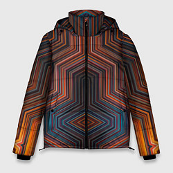 Мужская зимняя куртка Симметрия в геометрии цвета