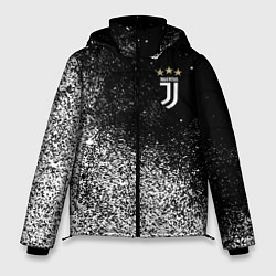 Куртка зимняя мужская Ювентус краска, цвет: 3D-черный