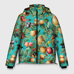 Куртка зимняя мужская Ассорти Фруктов, цвет: 3D-черный