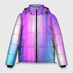 Куртка зимняя мужская Northern lights, Северное сияние, неоновое свечени, цвет: 3D-черный