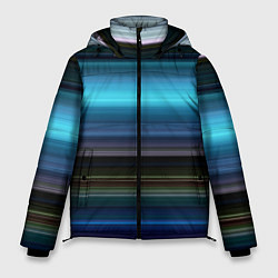 Куртка зимняя мужская Неоновые линии neon lines, цвет: 3D-светло-серый