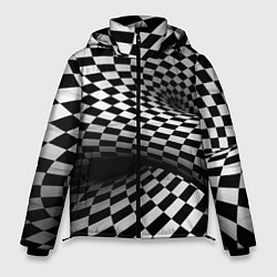 Куртка зимняя мужская Геометрическая объёмная композиция Авангард, цвет: 3D-черный