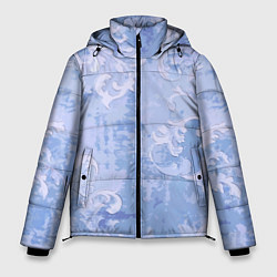Куртка зимняя мужская Винтажный растительный летний орнамент, цвет: 3D-светло-серый