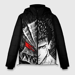 Куртка зимняя мужская БЕРСЕРК ГАТС И ДОСПЕХИ, цвет: 3D-черный