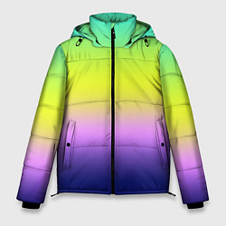 Мужская зимняя куртка Разноцветный размытый фон градиент