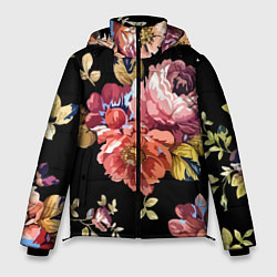 Куртка зимняя мужская Розы в летней ночи Fashion trend, цвет: 3D-светло-серый