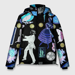 Куртка зимняя мужская Underground pattern Fashion 2077, цвет: 3D-красный