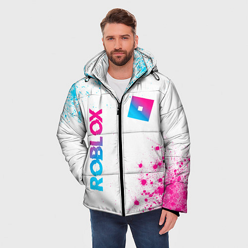 Мужская зимняя куртка Roblox Neon Gradient FS / 3D-Черный – фото 3