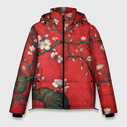 Куртка зимняя мужская Цветущий миндаль, цвет: 3D-светло-серый