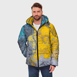 Куртка зимняя мужская Извержение Красок, цвет: 3D-красный — фото 2