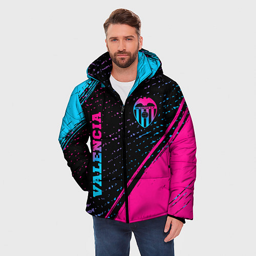 Мужская зимняя куртка Valencia Neon Gradient / 3D-Черный – фото 3