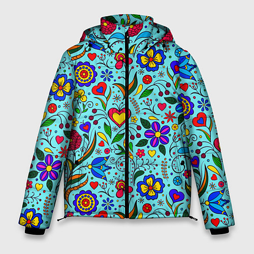 Мужская зимняя куртка FLOWER PALETTE / 3D-Светло-серый – фото 1